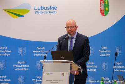 Uczestnik IV zwyczajnej sesji Sejmiku Województwa Lubuskiego 
