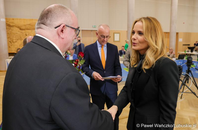 Uroczyste wręczenie „Odznak Honorowych za Zasługi dla Województwa Lubuskiego”, podczas IV sesji Sejmiku Województwa Lubuskiego