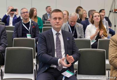 Uczestnicy Międzynarodowej Konferencji – Hydrogen Mixer 2024 w Parku Technologii Kosmicznych w Nowym Kisielinie 