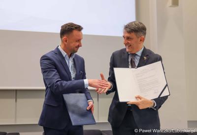 Uczestnicy Międzynarodowej Konferencji – Hydrogen Mixer 2024 w Parku Technologii Kosmicznych w Nowym Kisielinie 