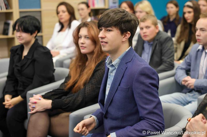Uroczystość wręczenia nagród w konkursie na Młodzieżowego Dziennikarza Roku Województwa Lubuskiego