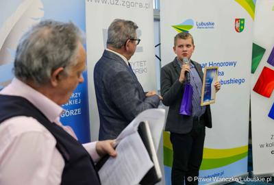 Uroczystość wręczenia nagród w konkursie na Młodzieżowego Dziennikarza Roku Województwa Lubuskiego