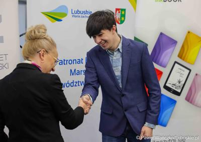 Uroczystość wręczenia nagród w konkursie na Młodzieżowego Dziennikarza Roku Województwa Lubuskiego