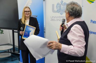 Uroczystość wręczenia nagród w konkursie na Młodzieżowego Dziennikarza Roku Województwa Lubuskiego
