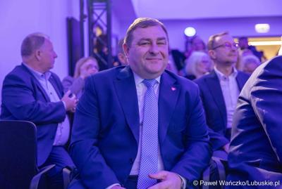 Wicemarszałek Województwa Lubuskiego Grzegorz Potęga podczas otwarcia Lubuskiego Centrum Cyfryzacji Go Cloud oraz Biura Zamiejscowego Urzędu Marszałkowskiego Województwa Lubuskiego z siedzibą w Gorzowie Wlkp. 