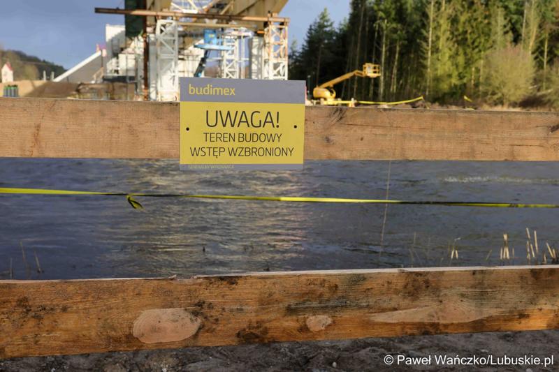 Teren budowy czwartego etapu budowy obwodnicy Drezdenka