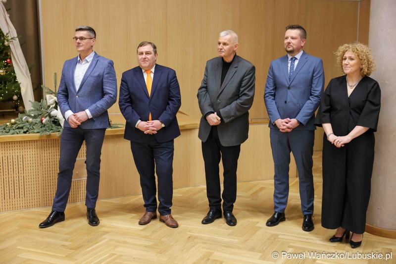 Spotkanie noworoczne z udziałem pracowników Urzędu Marszałkowskiego Województwa Lubuskiego oraz członków Zarządu Województwa