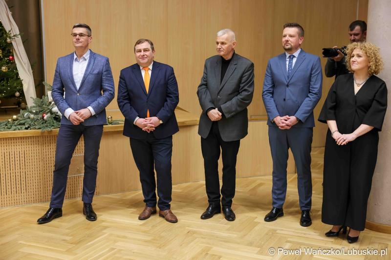 Spotkanie noworoczne z udziałem pracowników Urzędu Marszałkowskiego Województwa Lubuskiego oraz członków Zarządu Województwa