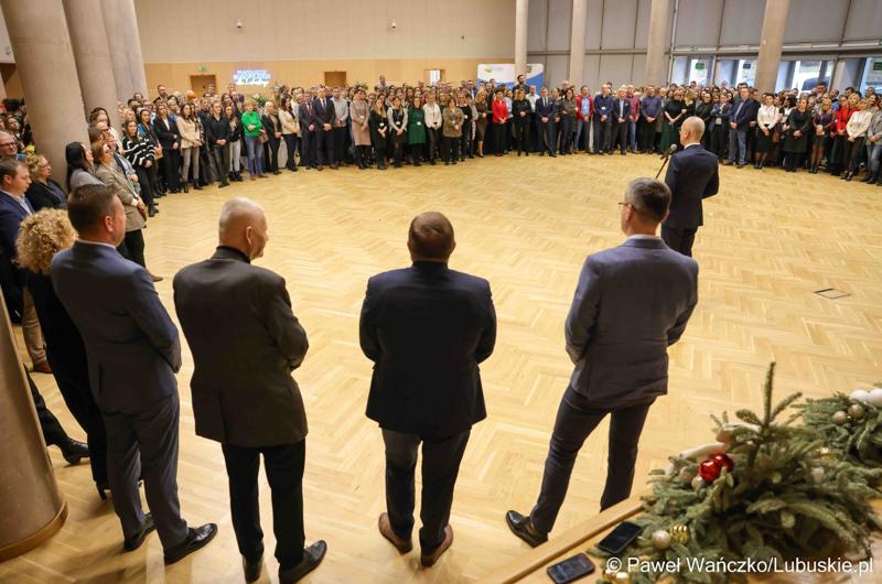 Spotkanie noworoczne z udziałem pracowników Urzędu Marszałkowskiego Województwa Lubuskiego oraz członków Zarządu Województwa