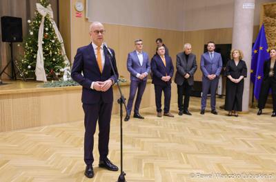 Spotkanie noworoczne z udziałem pracowników Urzędu Marszałkowskiego Województwa Lubuskiego oraz członków Zarządu Województwa
