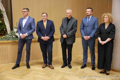 Spotkanie noworoczne z udziałem pracowników Urzędu Marszałkowskiego Województwa Lubuskiego oraz członków Zarządu Województwa