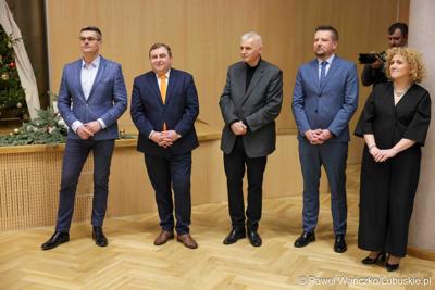 Spotkanie noworoczne z udziałem pracowników Urzędu Marszałkowskiego Województwa Lubuskiego oraz członków Zarządu Województwa