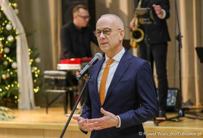 Spotkanie noworoczne z udziałem pracowników Urzędu Marszałkowskiego Województwa Lubuskiego oraz członków Zarządu Województwa
