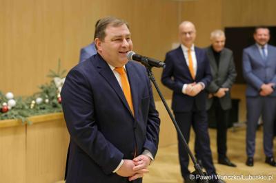 Spotkanie noworoczne z udziałem pracowników Urzędu Marszałkowskiego Województwa Lubuskiego oraz członków Zarządu Województwa