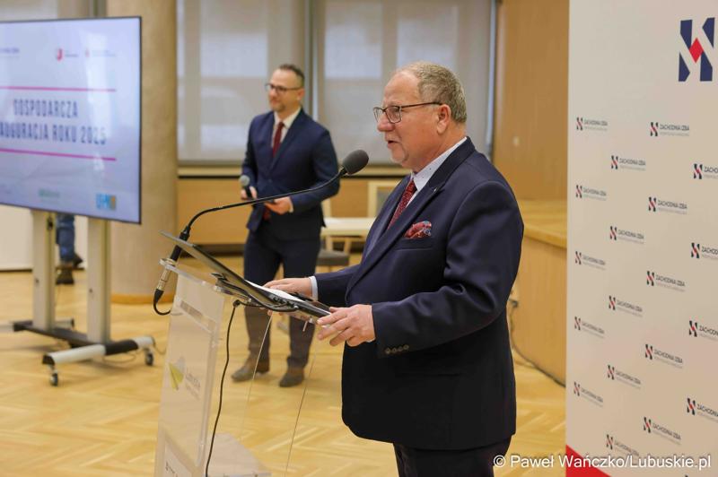 Gospodarcza inauguracja roku 2025 w Sali Kolumnowej Urzędu Marszałkowskiego Województwa Lubuskiego w Zielonej Górze