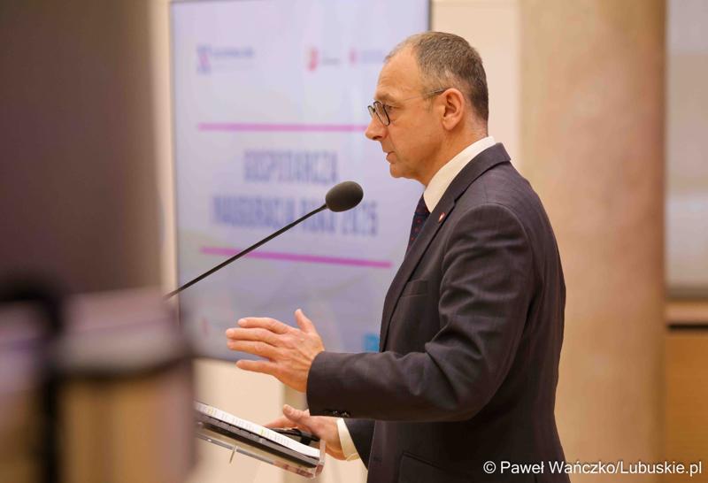 Gospodarcza inauguracja roku 2025 w Sali Kolumnowej Urzędu Marszałkowskiego Województwa Lubuskiego w Zielonej Górze