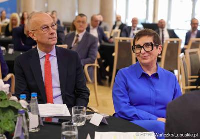 Gospodarcza inauguracja roku 2025 w Sali Kolumnowej Urzędu Marszałkowskiego Województwa Lubuskiego w Zielonej Górze