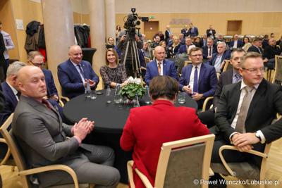 Gospodarcza inauguracja roku 2025 w Sali Kolumnowej Urzędu Marszałkowskiego Województwa Lubuskiego w Zielonej Górze
