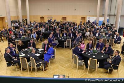 Gospodarcza inauguracja roku 2025 w Sali Kolumnowej Urzędu Marszałkowskiego Województwa Lubuskiego w Zielonej Górze