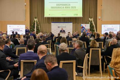 Gospodarcza inauguracja roku 2025 w Sali Kolumnowej Urzędu Marszałkowskiego Województwa Lubuskiego w Zielonej Górze