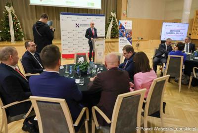 Gospodarcza inauguracja roku 2025 w Sali Kolumnowej Urzędu Marszałkowskiego Województwa Lubuskiego w Zielonej Górze