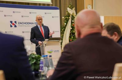 Gospodarcza inauguracja roku 2025 w Sali Kolumnowej Urzędu Marszałkowskiego Województwa Lubuskiego w Zielonej Górze