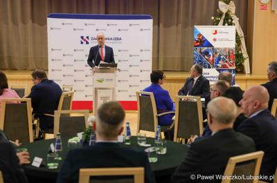 Gospodarcza inauguracja roku 2025 w Sali Kolumnowej Urzędu Marszałkowskiego Województwa Lubuskiego w Zielonej Górze