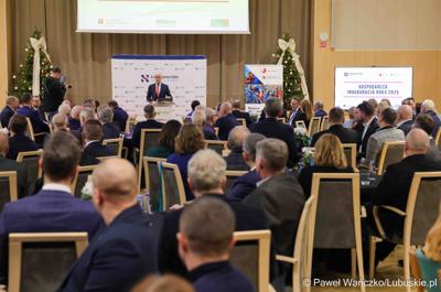 Gospodarcza inauguracja roku 2025 w Sali Kolumnowej Urzędu Marszałkowskiego Województwa Lubuskiego w Zielonej Górze
