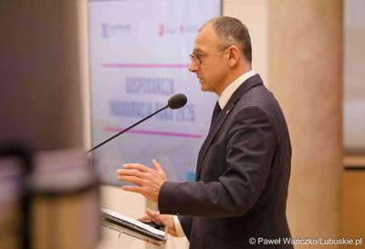 Gospodarcza inauguracja roku 2025 w Sali Kolumnowej Urzędu Marszałkowskiego Województwa Lubuskiego w Zielonej Górze