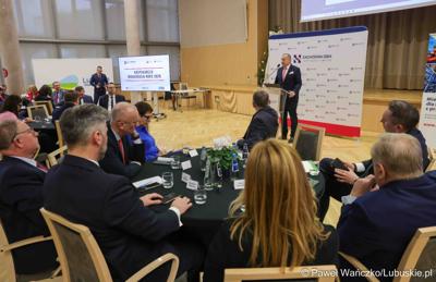 Gospodarcza inauguracja roku 2025 w Sali Kolumnowej Urzędu Marszałkowskiego Województwa Lubuskiego w Zielonej Górze