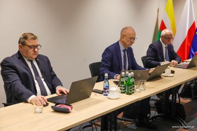 Zarząd Województwa Lubuskiego - Zarząd WL (od lewej Grzegorz Potęga, Marcin Jabłoński, Zbigniew Kołodziej)