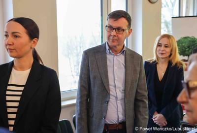 Spotkanie wicemarszałka województwa lubuskiego Sebastiana Ciemnoczołowskiego z przedstawicielami lubuskich jednostek ochrony zdrowia.