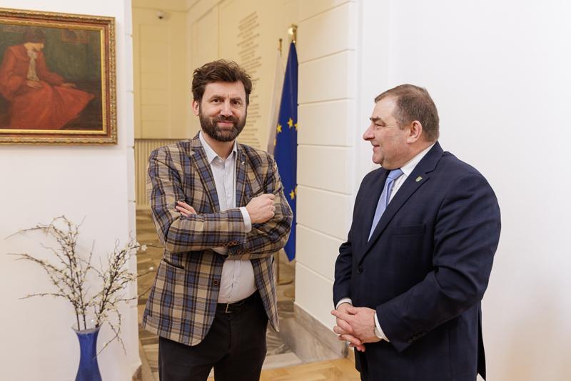Wicemarszałek województwa lubuskiego Grzegorz Potęga spotkał się w Ministerstwie Kultury i Dziedzictwa Narodowego z wiceministrem Maciejem Wróblem