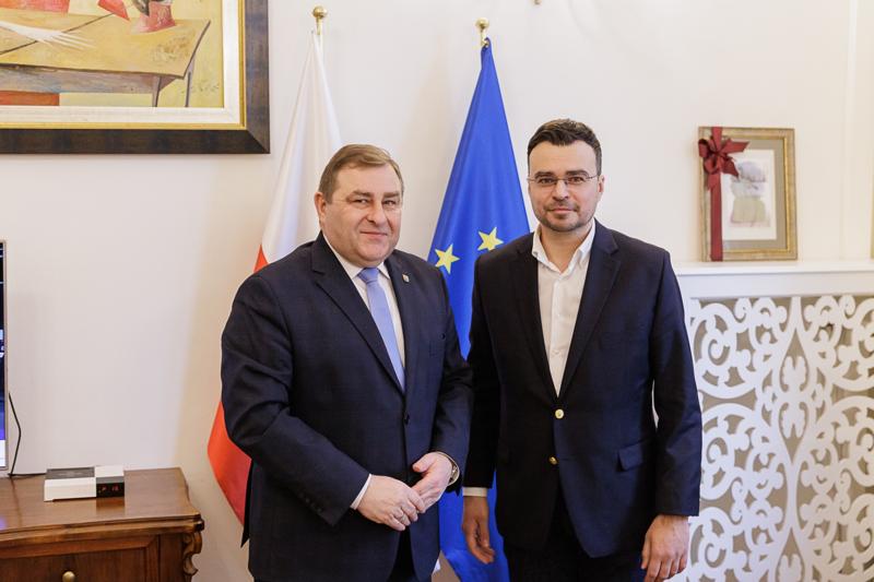 Wicemarszałek województwa lubuskiego Grzegorz Potęga spotkał się w Ministerstwie Kultury i Dziedzictwa Narodowego z wiceministrem Maciejem Wróblem