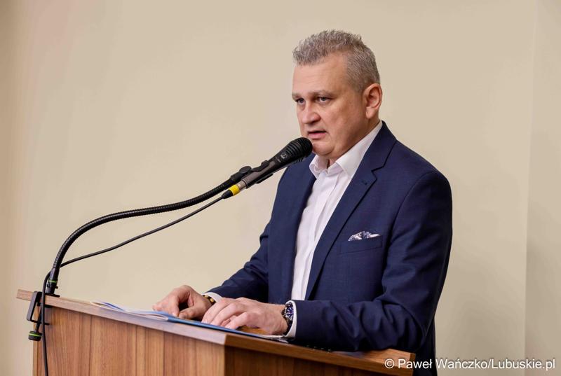 Starosta Powiatu Nowosolskiego Mariusz Stokłosa na Konwencie Starostów Województwa Lubuskiego w Nowej Soli