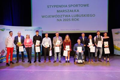 Uroczystość wręczenia stypendiów sportowych Marszałka Województwa Lubuskiego oraz podsumowania współzawodnictwa sportowego za 2024 r.