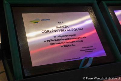 Uroczystość wręczenia stypendiów sportowych Marszałka Województwa Lubuskiego oraz podsumowania współzawodnictwa sportowego za 2024 r.