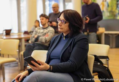 Uczestnicy konferencji prasowej poświęconej sektorowi badań kosmicznych