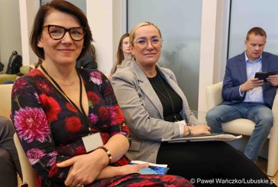 Uczestnicy konferencji prasowej na temat zbliżającego się XV Lubuskiego Kongresu Kobiet 