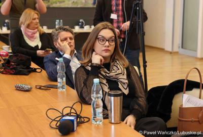 Uczestnicy konferencji prasowej na temat zbliżającego się XV Lubuskiego Kongresu Kobiet 