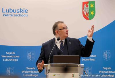 Przedstawiciel Polregio na VIII zwyczajnej sesji Sejmiku Województwa Lubuskiego w Sali Kolumnowej Urzędu Marszałkowskiego Województwa Lubuskiego w Zielonej Górze 