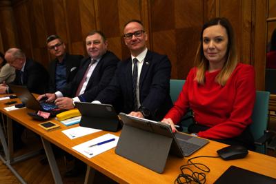 Wizyta studyjna radnych Województwa Lubuskiego w Brukseli. 19 marca 2025 r - Seminarium informacyjne o UE w Residence Palace. 