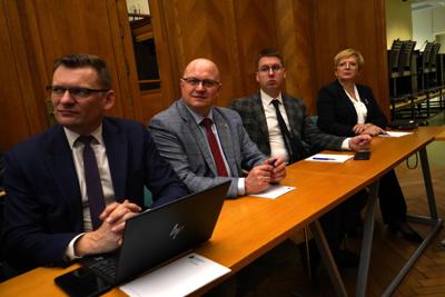 Wizyta studyjna radnych Województwa Lubuskiego w Brukseli. 19 marca 2025 r - Seminarium informacyjne o UE w Residence Palace. 