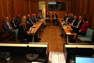 Wizyta studyjna radnych Województwa Lubuskiego w Brukseli. 19 marca 2025 r - Seminarium informacyjne o UE w Residence Palace. 