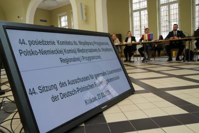 27 marca 2025 r. w Krakowie, w Sali Polskiej Oddziału Okręgowego Narodowego Banku Polskiego, zorganizowano 44. posiedzenie Komitetu ds. Współpracy Przygranicznej Polsko-Niemieckiej Komisji Międzyrządowej ds. Współpracy Regionalnej i Przygranicznej. 