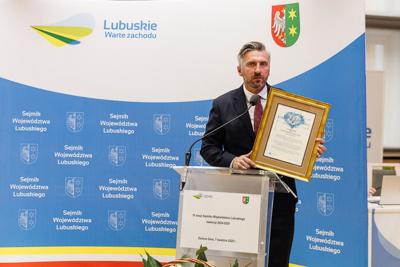 Uczestnicy kwietniowej sesji Sejmiku Województwa Lubuskiego w Zielonej Górze 