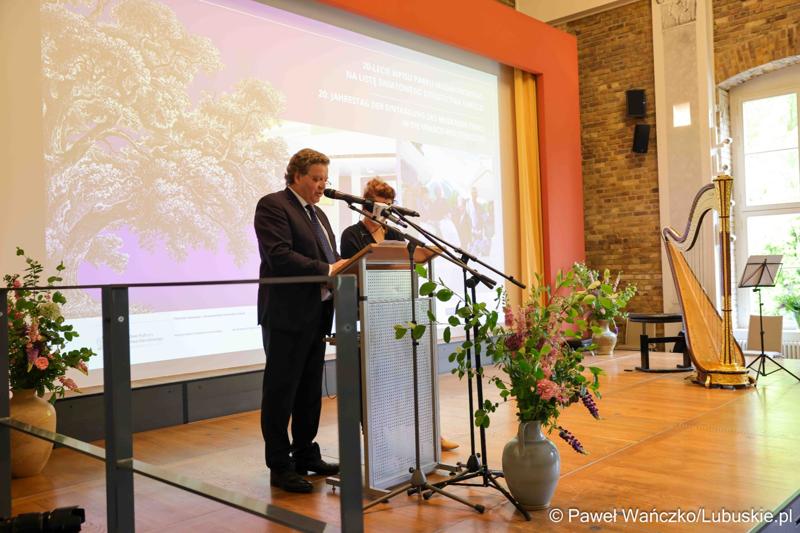Uroczystość z okazji 20-lecia wpisu Parku Mużakowskiego na listę Światowego Dziedzictwa UNESCO