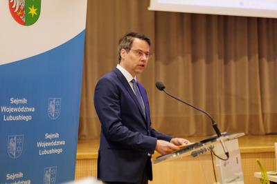 Uczestnicy XI zwyczajnej sesji Sejmiku Województwa Lubuskiego 
