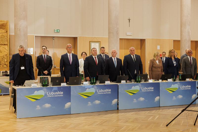 Uczestnicy XI zwyczajnej sesji Sejmiku Województwa Lubuskiego