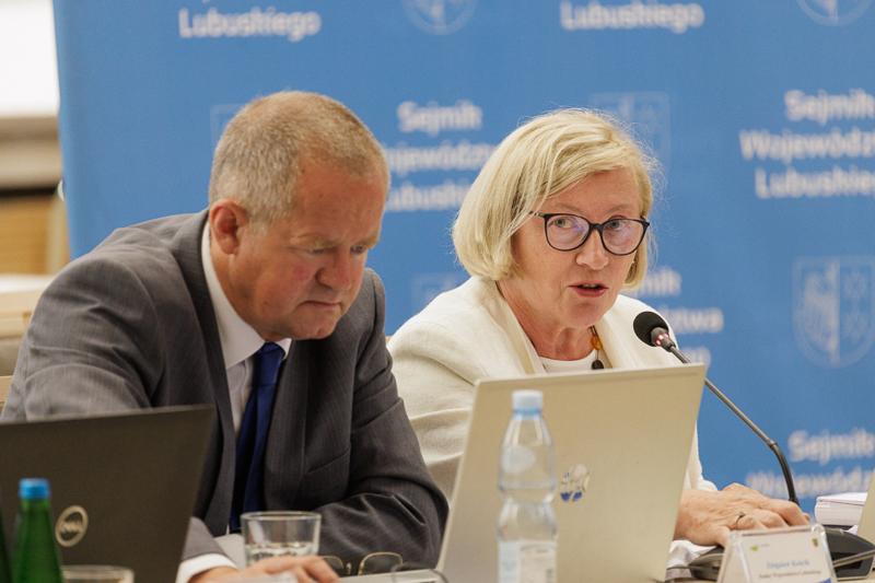 Uczestnicy XI zwyczajnej sesji Sejmiku Województwa Lubuskiego